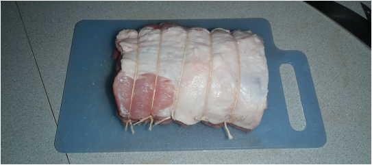 tied centre cut boneless pork loin roast