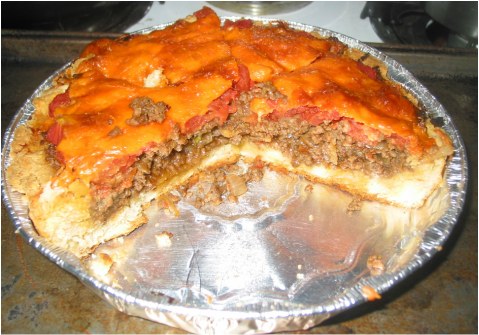 2/3 of cheese burger pie Picture