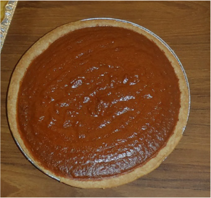 cooked pumpkin pie