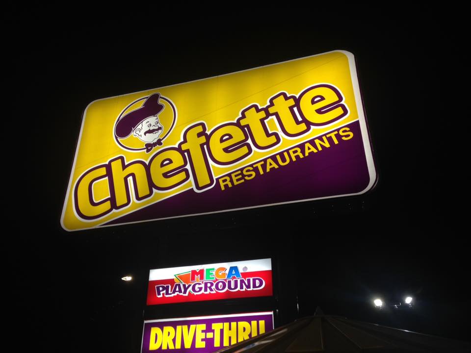 Exterior sign for Chefette Restaurants 