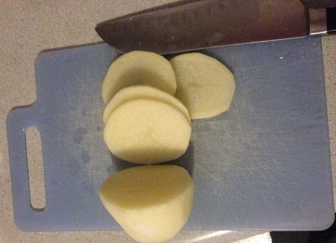 sliced potatoes for recipe Picture
